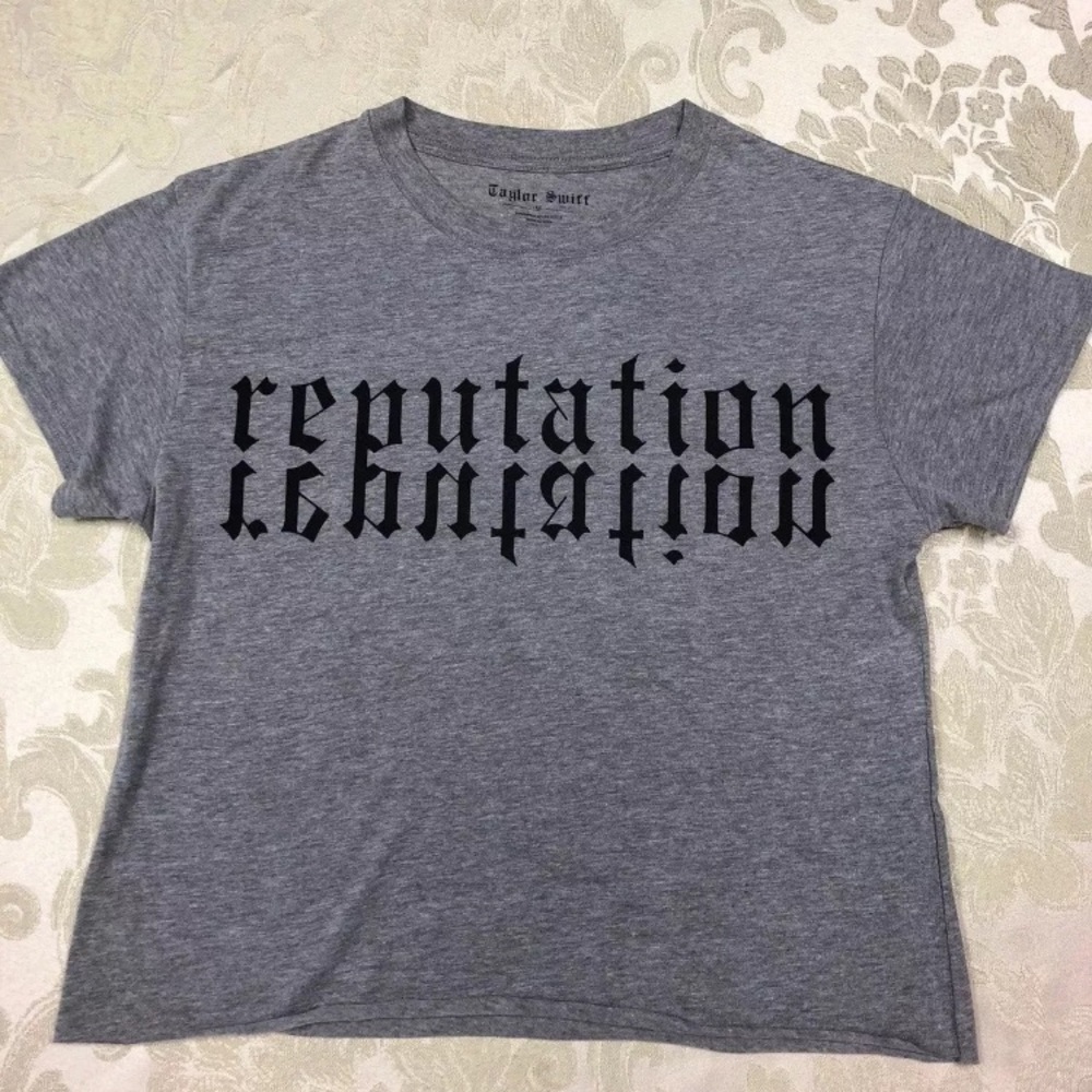Taylor Swift Heather Grey Reputation Crop Top